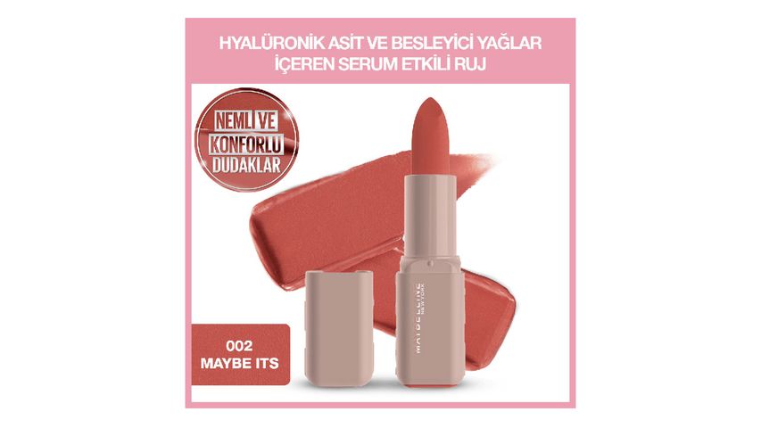 Maybelline Slip On Serum Matte Lipstick 002