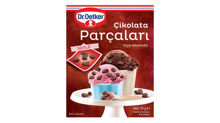 Dr.Oetker Sütlü Çikolata Parçaları 70 g