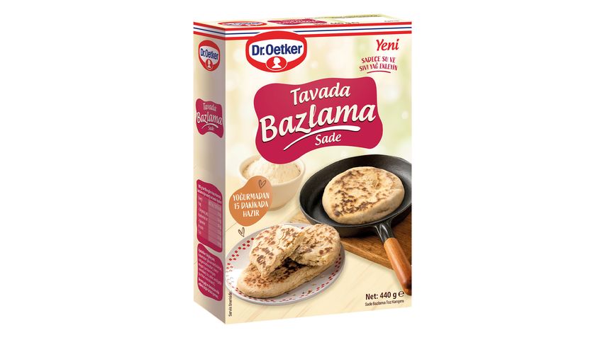 Dr.Oetker Tavada Bazlama Sade 440 g