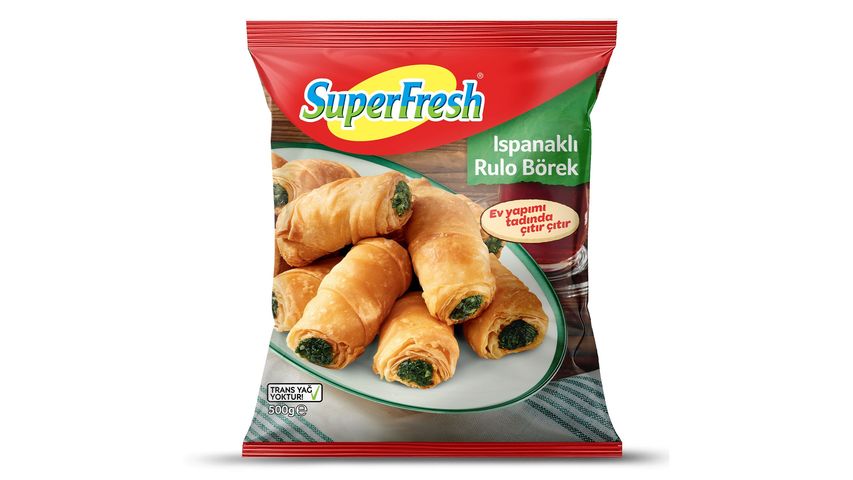 SuperFresh Ispanaklı Rulo Börek 500 g