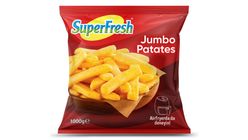 SuperFresh Dondurulmuş Jumbo Dilimlenmiş Parmak Patates 1 kg