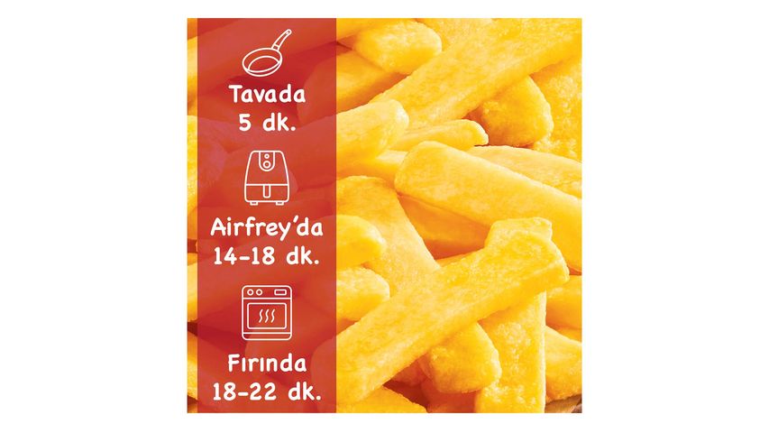 SuperFresh Dondurulmuş Jumbo Dilimlenmiş Parmak Patates 1 kg