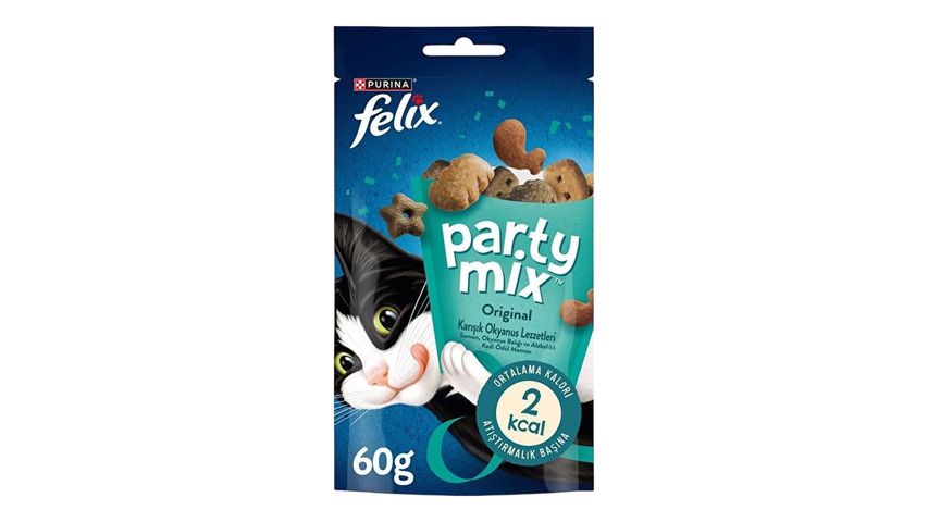 Felix Party Mix Mixed Ocean Flavors Cat Treat 60 g