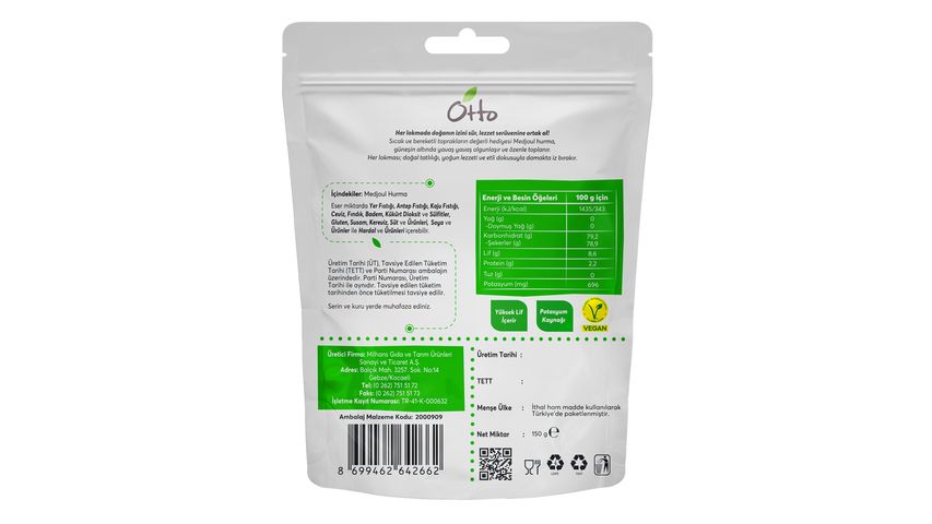 Otto Dried Fruits Medjoul Date 150 g