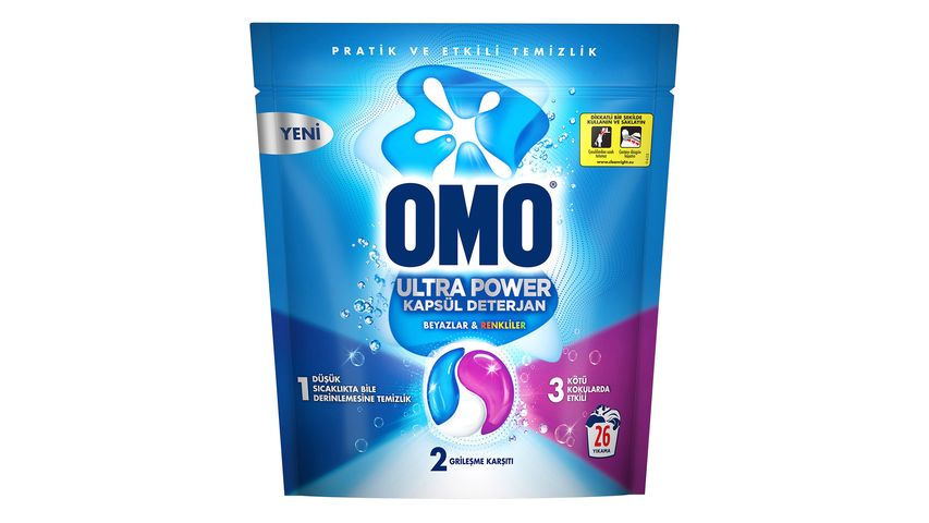 Omo Ultra Power Capsule Detergent 26 Capsules