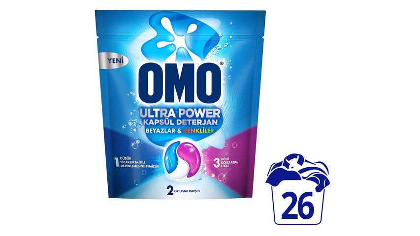 Omo Ultra Power Capsule Detergent 26 Capsules