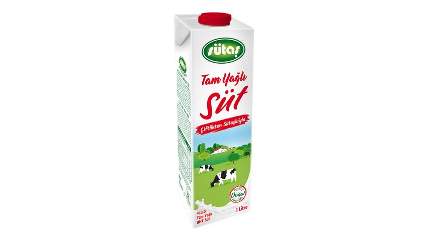 Sütaş Whole Milk 3.5% Fat 1 L