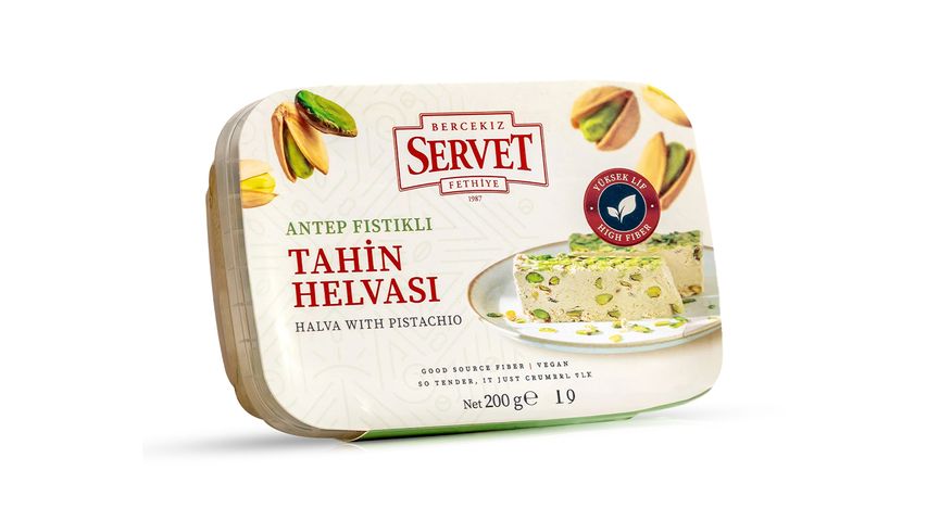 Servet Şekerleme Antep Fıstıklı Tahin Helva 200 g