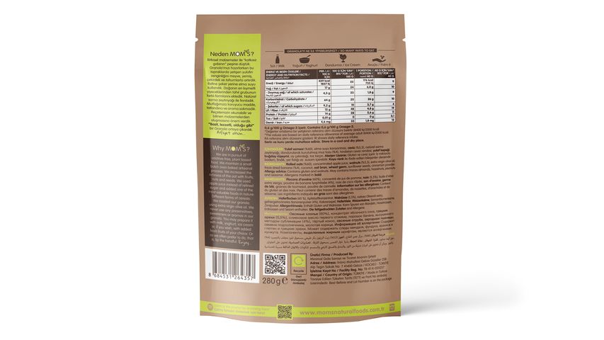 Mom’s Muz & Ceviz Granola 280 g
