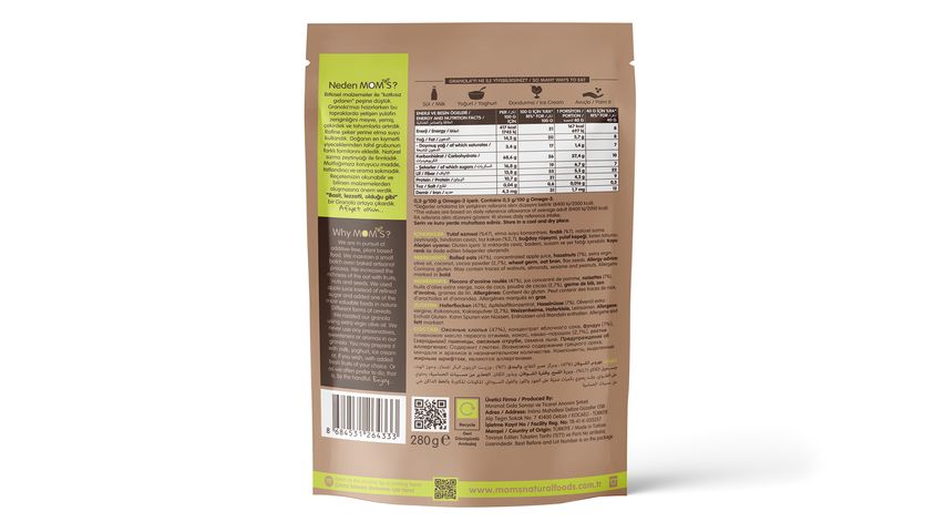 Mom’s Kakao & Fındık Granola 280 g