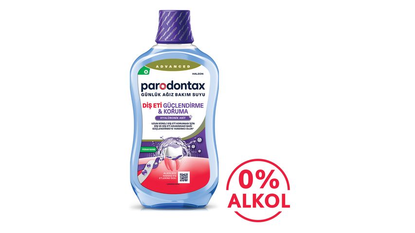 Parodontax Diş Eti Güçlendirme ve Koruma Hyalüronik Asitli Ağız Bakım Suyu 500 ml