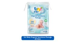 Uni Baby Organik Temizleme Pamuğu 60 Adet
