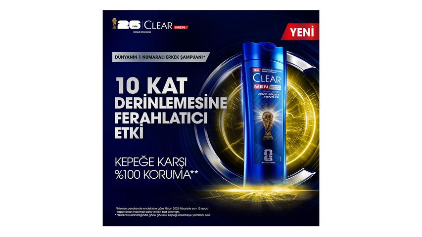 Clear Men Şampuan Cool Sport Menthol 350 ml