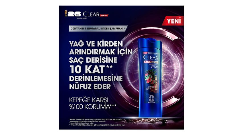 Clear Men Şampuan Legend By CR7 350 ml