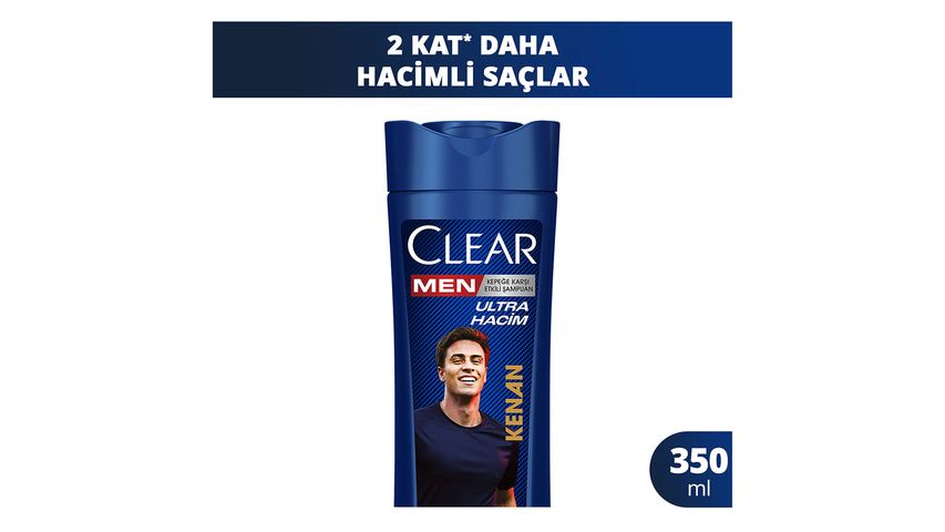 Clear Men Kepeğe Karşı Ultra Hacim Etkili Şampuan Legends Kenan Yıldız 350 ml