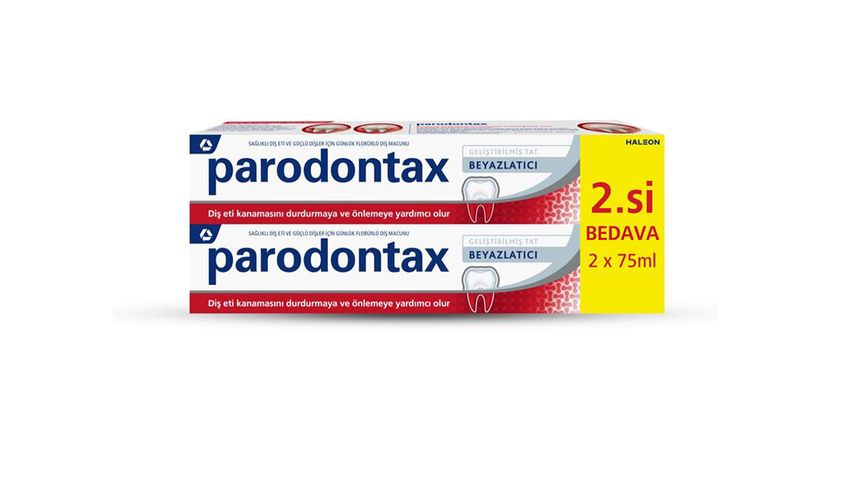 Parodontax Beyazlatıcı Diş Macunu 75 ml x 2