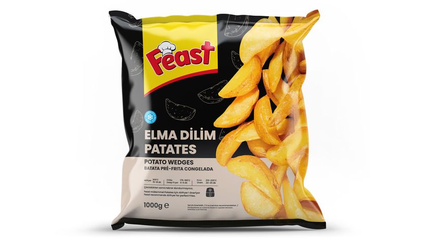 Feast Dondurulmuş Elma Dilimli Patates 1 kg