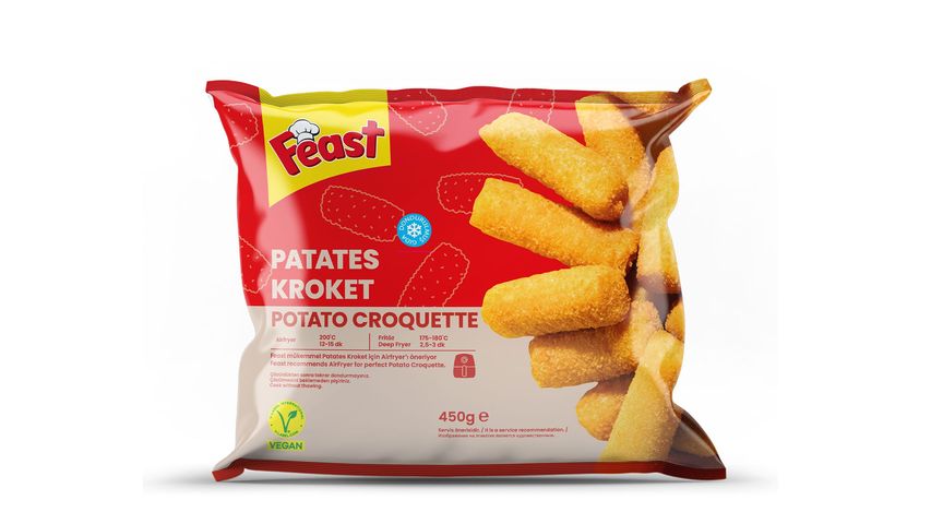 Feast Dondurulmuş Silindir Patates Kroket 450 g