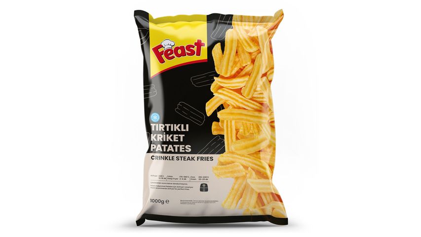 Feast Frozen Crinkle-Cut Cricket Potatoes 1 kg