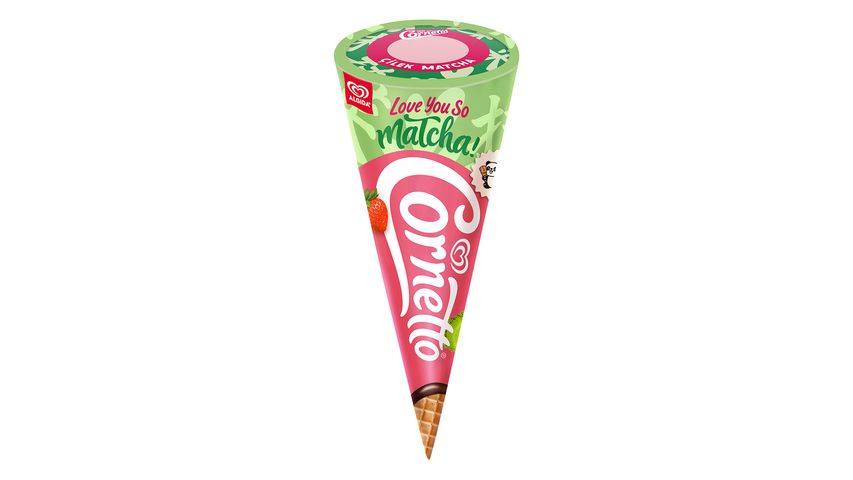 Algida Cornetto Strawberry Matcha 120 ml