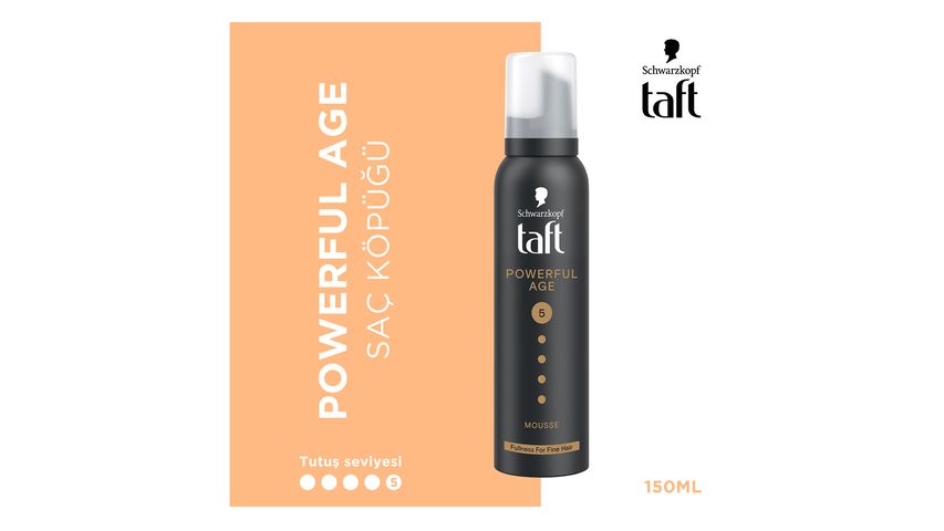 Taft Powerful Age Saç Köpüğü 150 ml