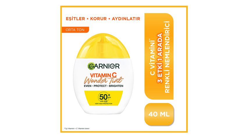 Garnier C Vitamini Wonder Tint 3 Etki 1 Arada Renkli Nemlendirici Orta Ton