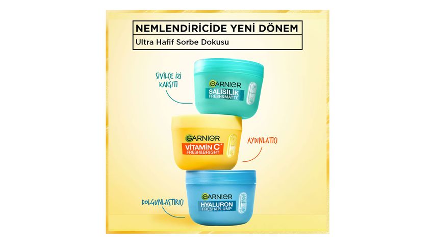 Garnier Vitamin C Fresh & Bright Illuminating Moisturizing Sorbet Face Cream 85 ml