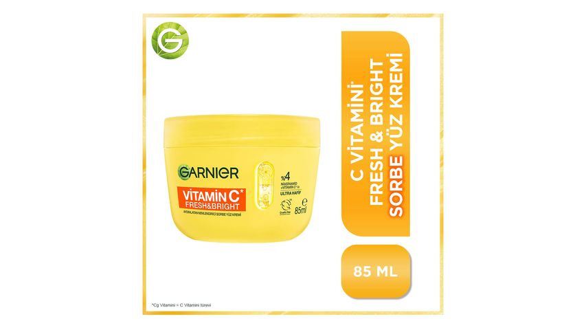 Garnier Vitamin C Fresh & Bright Illuminating Moisturizing Sorbet Face Cream 85 ml
