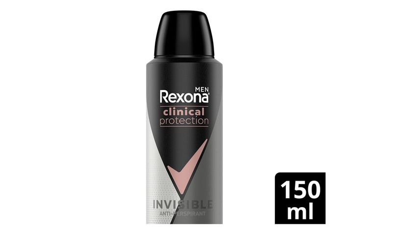 Rexona Men Clinical Protection Invisible Spray Deodorant 150 ml