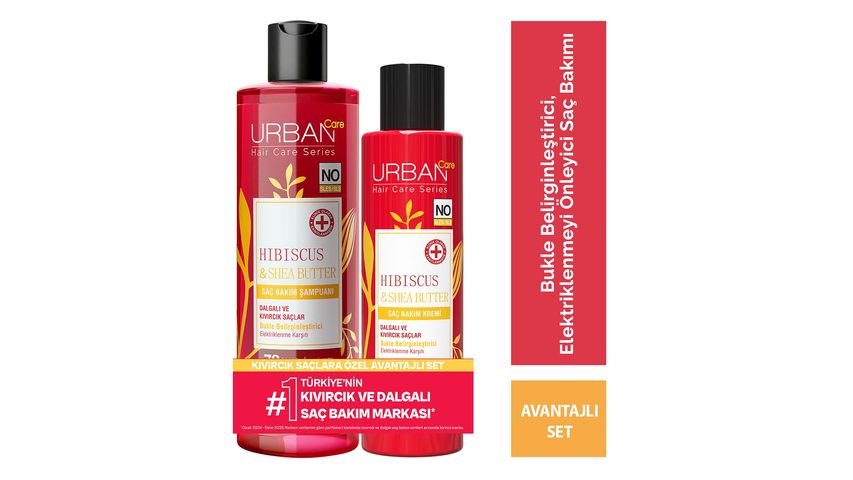 Urban Care Hibiscus & Shea Butter Hair Care Shampoo 350 ml & Hair Conditioner 250 ml