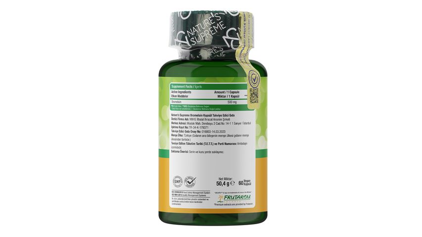 Nature's Supreme Bromelain 60 Capsules