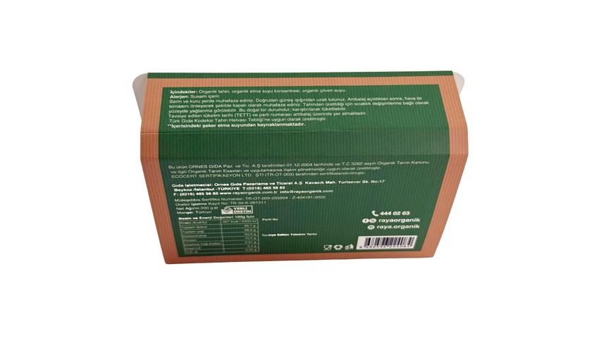 Raya Organik Sade Helva 200 g