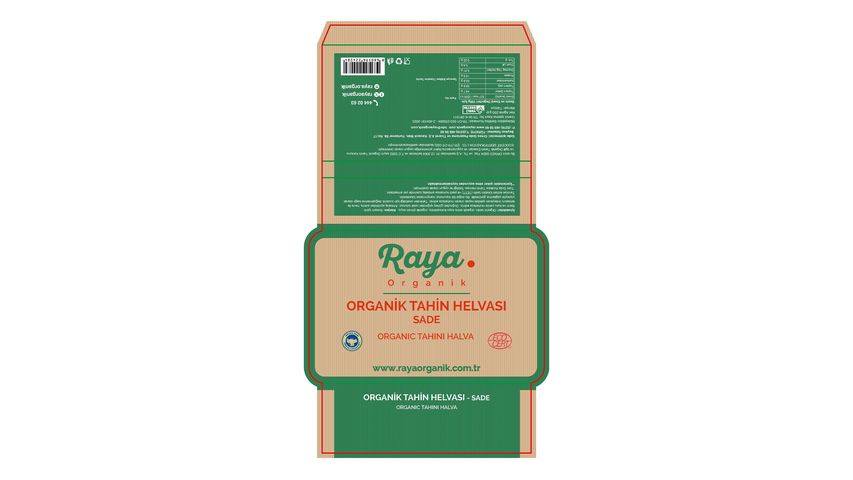 Raya Organik Sade Helva 200 g