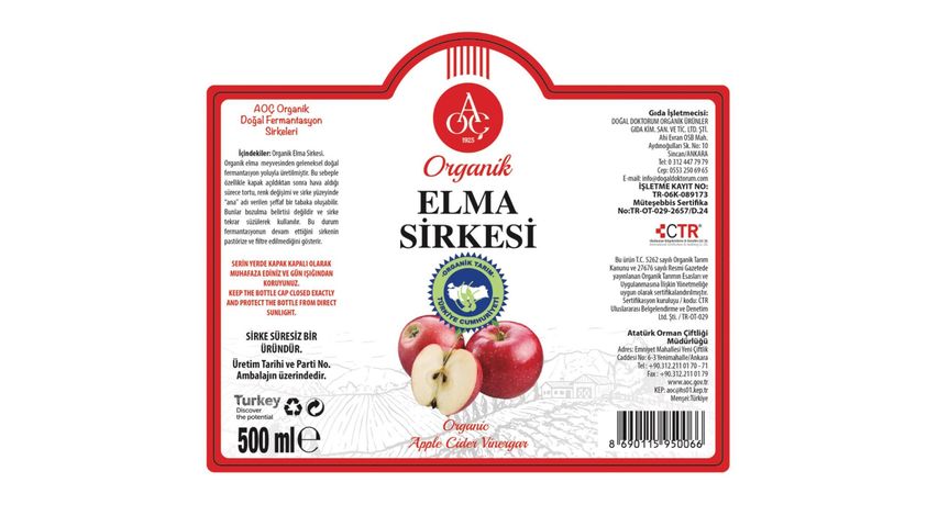 Atatürk Orman Çiftliği Organic Apple Cider Vinegar 500 ml