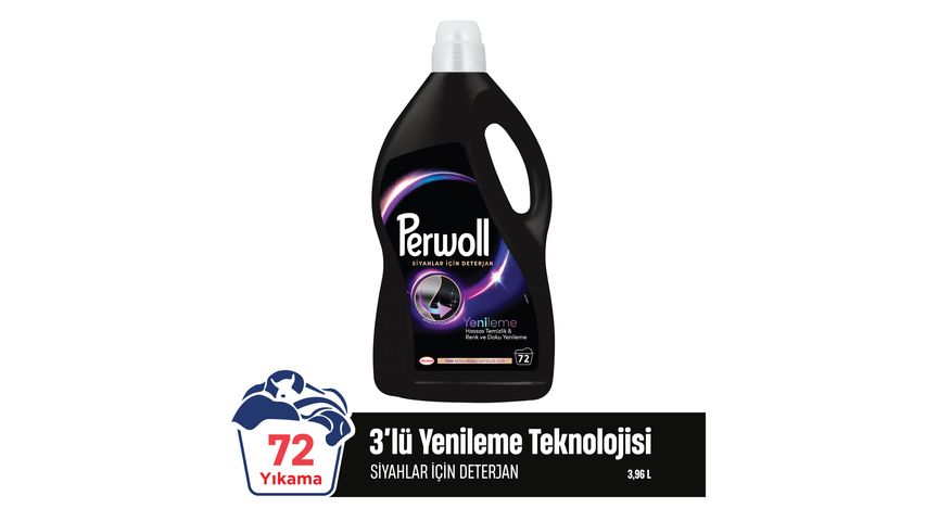 Perwoll Siyahlar & Koyu Renkliler Hassas Bakım Sıvı Çamaşır Deterjanı 72 Yıkama 3960 ml