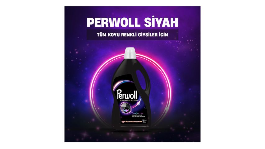 Perwoll Siyahlar & Koyu Renkliler Hassas Bakım Sıvı Çamaşır Deterjanı 72 Yıkama 3960 ml