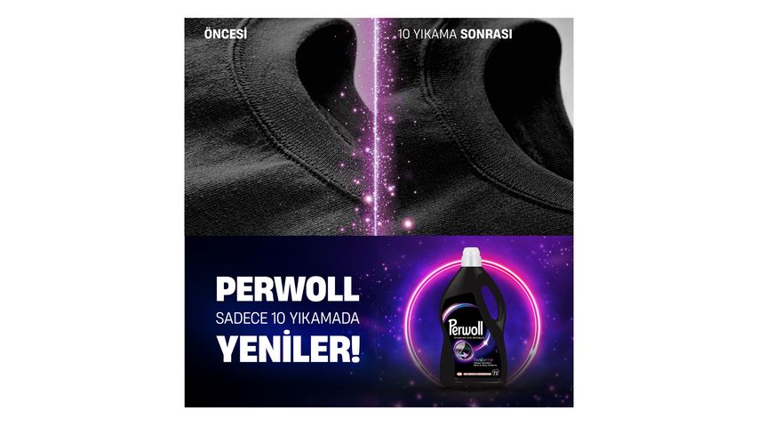 Perwoll Siyahlar & Koyu Renkliler Hassas Bakım Sıvı Çamaşır Deterjanı 72 Yıkama 3960 ml