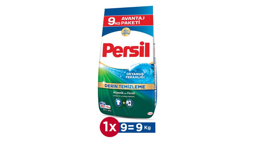 Persil Okyanus Ferahlığı Toz Çamaşır Deterjanı 60 Yıkama 9 kg