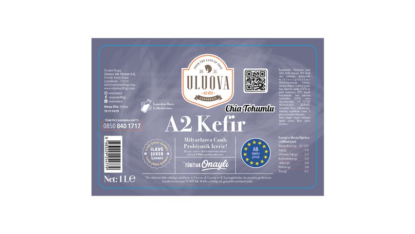 Uluova Chia Seed Kefir 1 L