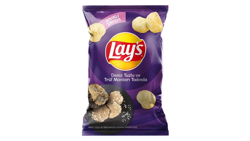 Lay's Deniz Tuzlu & Trüf Mantar Aromalı Süper Boy Patates Cipsi 125 g