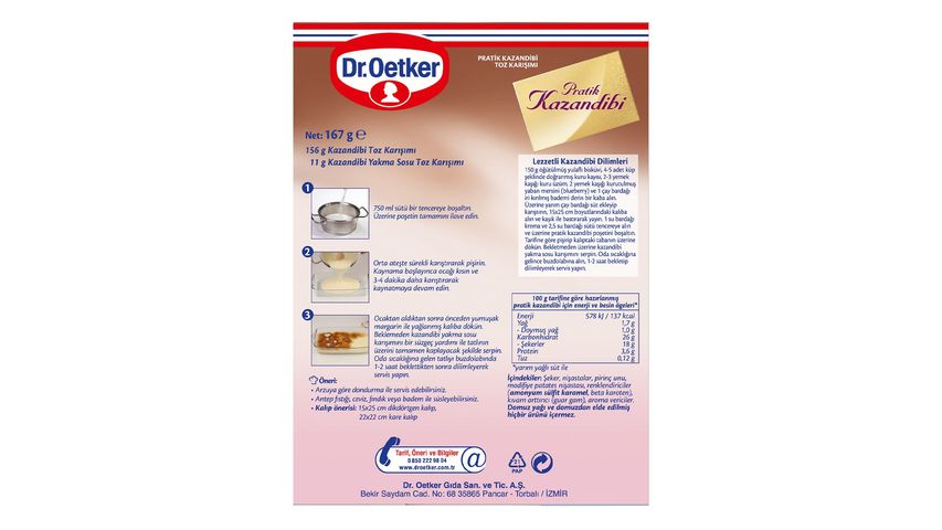 Dr. Oetker Pratik Kazandibi 167 g