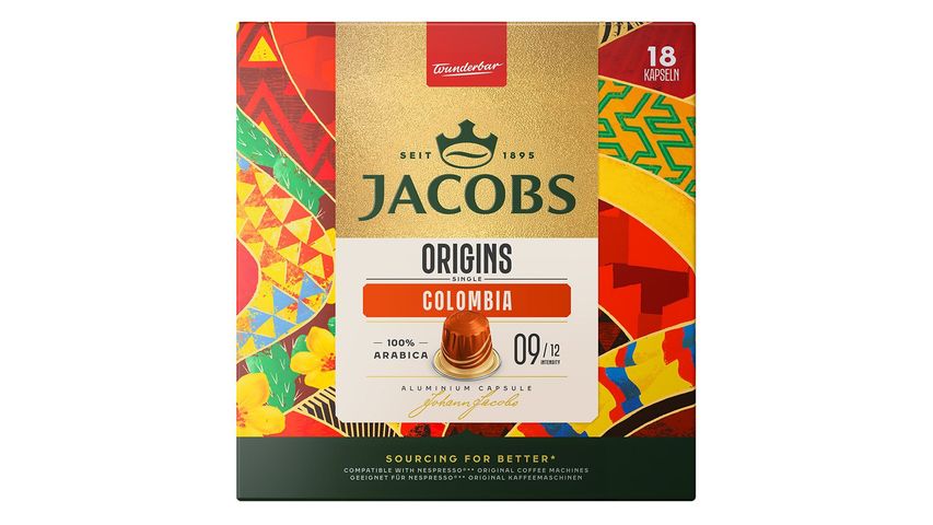 Jacobs Origins Colombia Kapsül Kahve 18'li