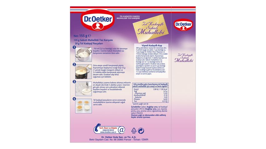 Dr. Oetker Mastic Pudding with Shredded Kadayif 155 g