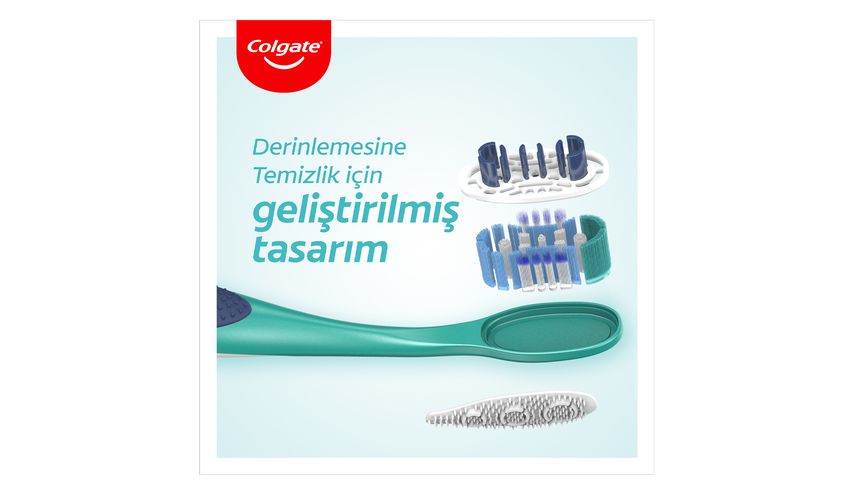 Colgate 360 Komple Ağız Temizliği Çok Yönlü Koruma Orta Diş Fırçası 1+1
