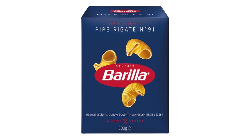 Barilla  Pipe Rigate Mantı Makarna 500 g