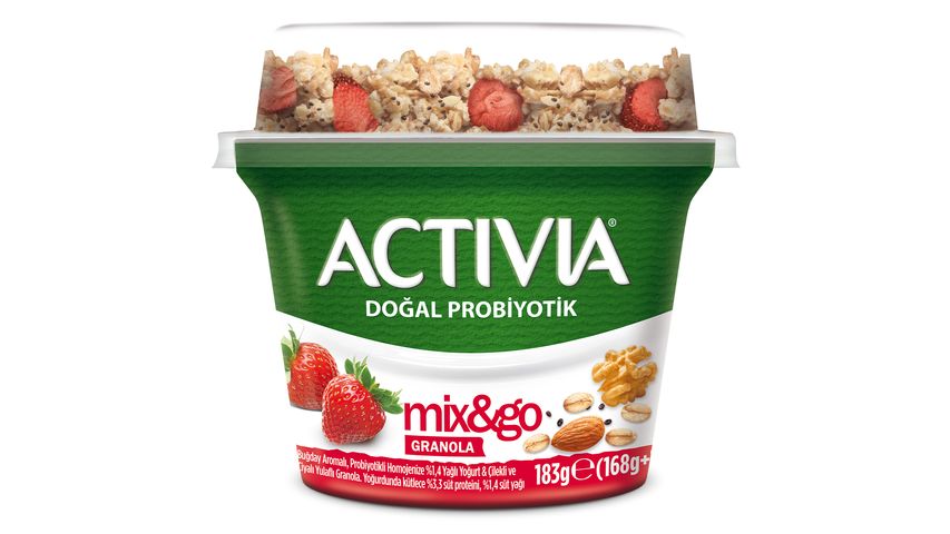 Activia Mix & Go Çilek & Chia Granola 183 g