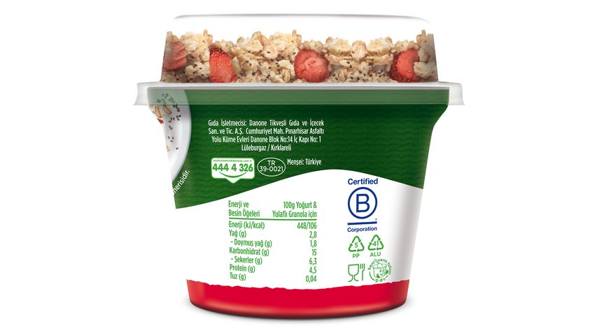 Activia Mix & Go Çilek & Chia Granola 183 g