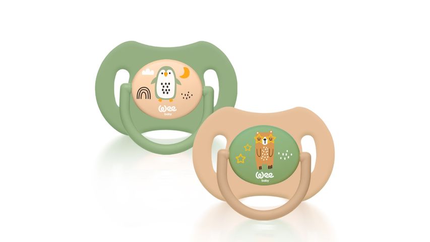 Wee Baby Duo Simetrik Uçlu Emzik 0-6 Ay No:1