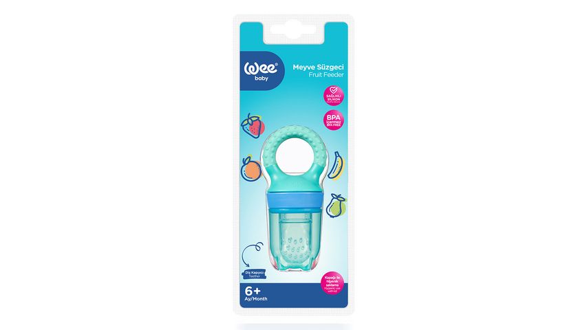 Wee Baby Aqua Green Fruit Strainer