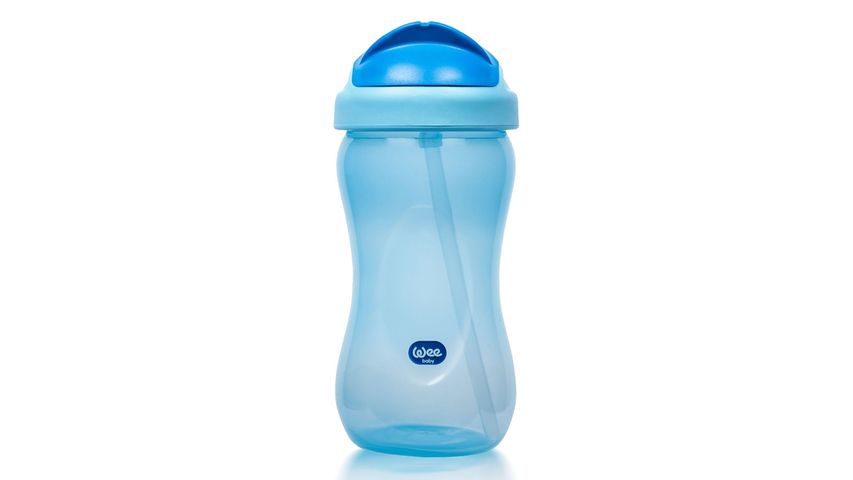 Wee Baby Blue Cup with Straw 340 ml